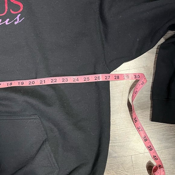 Grunt Style Black Hoodie with White Print - Picture 4 of 5